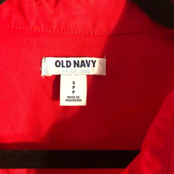 NWOT Red Old Navy Long Sleeved Tie Dress!! - Picture 3 of 5